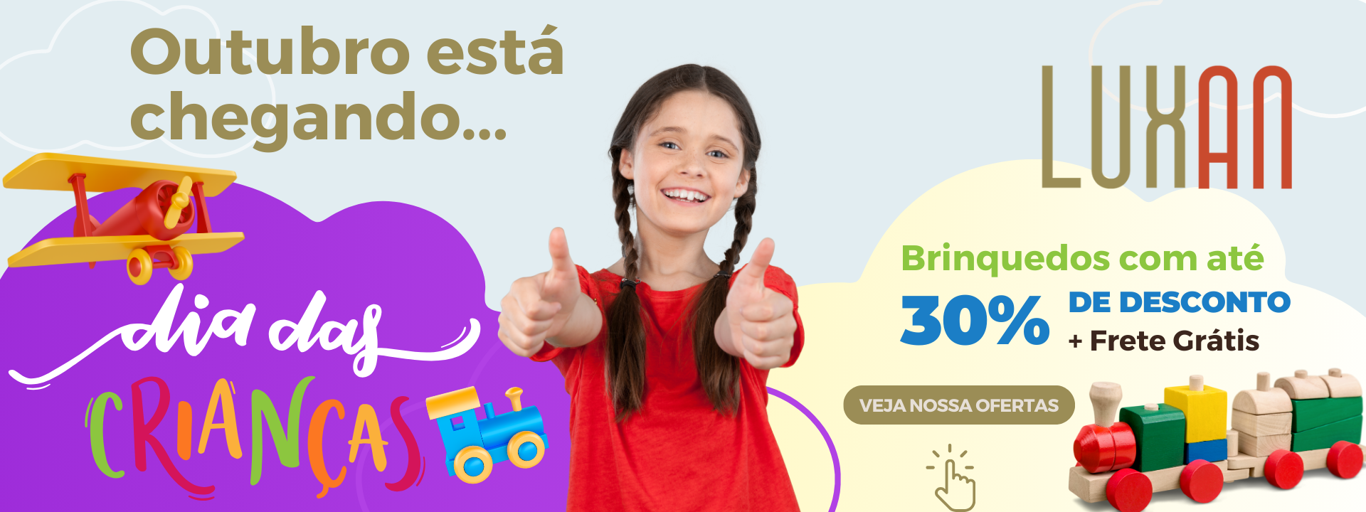 banner site criança